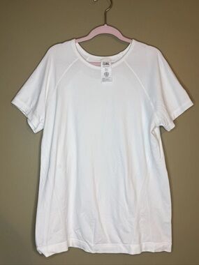 Athleta Girls Power Up Tee Size XXL 16 White Short Sleeve Activewear Top